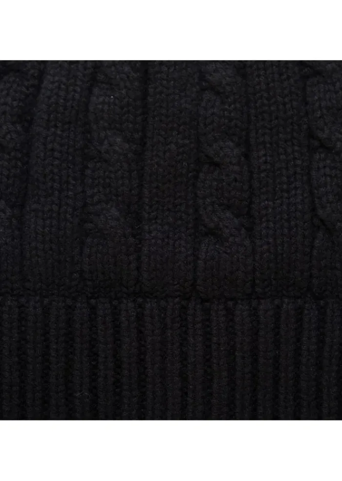 RIVIERA CASHMERE | MÜTZE COSTA TRECCIA SCHWARZ Sale