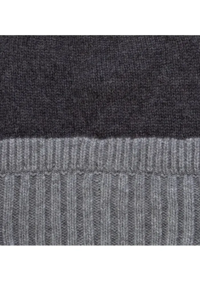 RIVIERA CASHMERE | MÜTZE ZWEIFARBIG HELL/DUNKEL GRAU Best