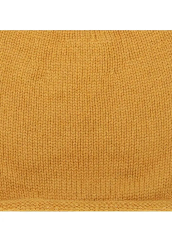 RIVIERA CASHMERE | RASIERTE KASCHMIR-MÜTZE GELB Fashion