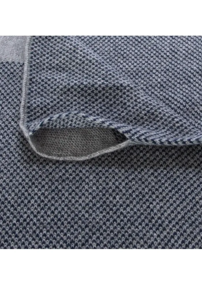 RIVIERA CASHMERE | SCHALKRAGEN VIRGOLA GRAU BLAU Best