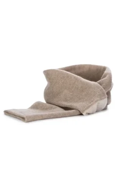 RIVIERA CASHMERE | SCHALKRAGEN ZWEIFARBEN BRAUN BEIGE Best