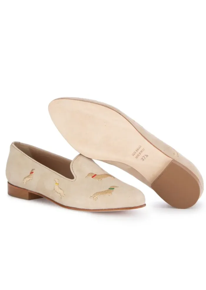 ROMA | BALLERINAS BASSOTTI COLLARI WILDLEDER BEIGE Clearance