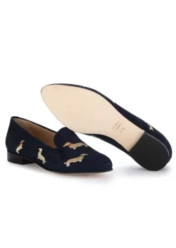 ROMA | BALLERINAS BASSOTTI COLLARI WILDLEDER BLAU Discount