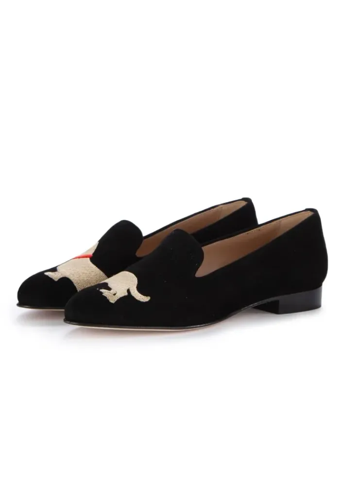 ROMA | BALLERINAS BASSOTTO WILDLEDER SCHWARZ Outlet