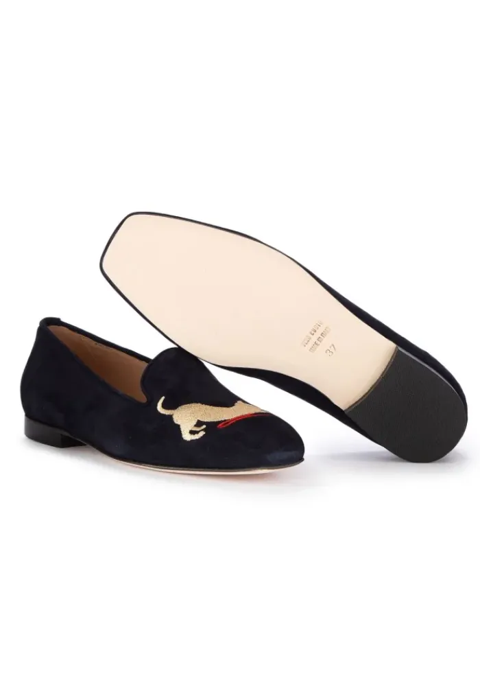 ROMA | BALLERINAS GATTO GOMITOLO ECKIGE SPITZE BLAU Discount