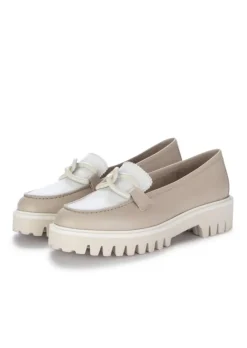 ROMA | LOAFER KALBSLEDER BEIGE WEIß Hot