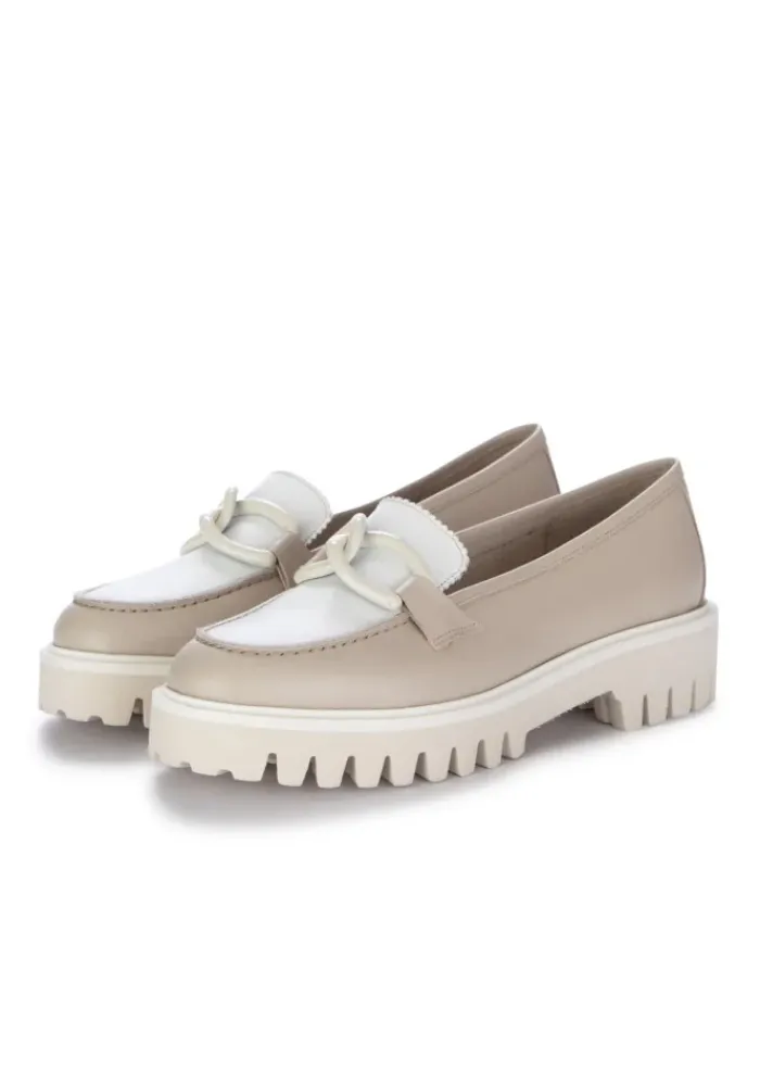 ROMA | LOAFER KALBSLEDER BEIGE WEIß Hot