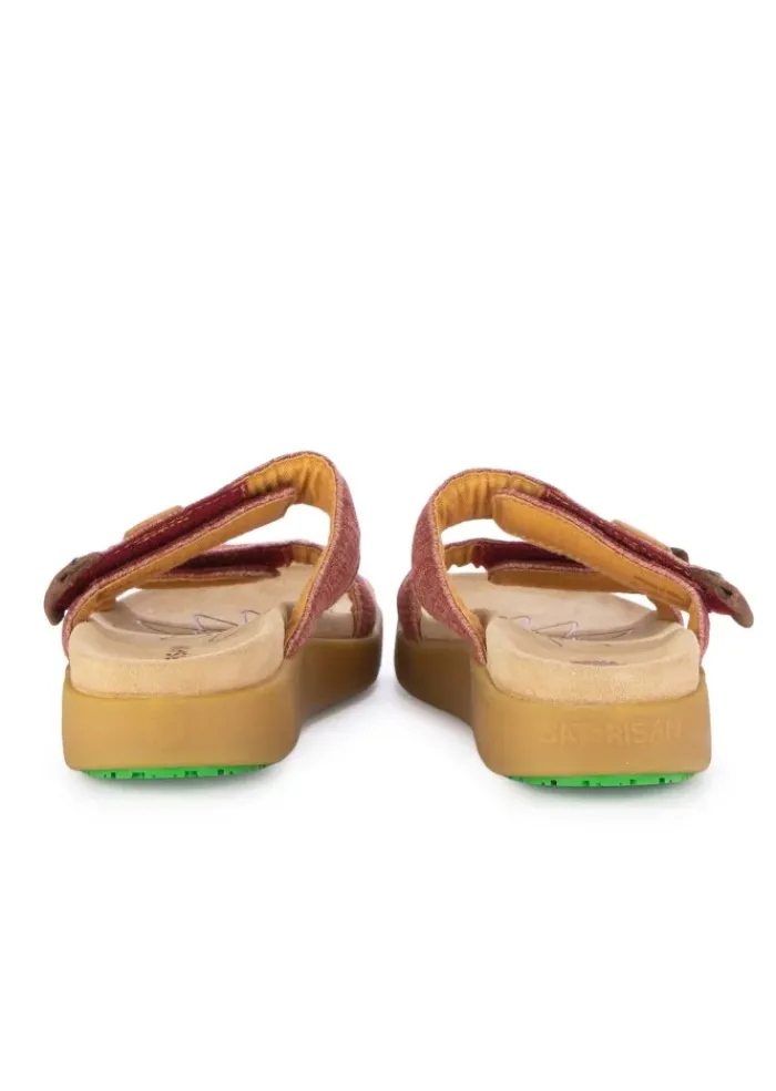 SATORISAN | SANDALEN KAE LINEN ROT Clearance