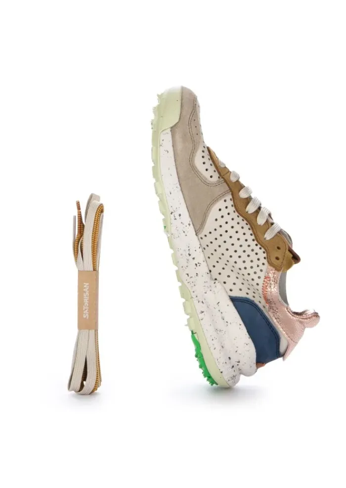 SATORISAN | SNEAKER CHACRONA LASER PREMIUM WEIß BRAUN Fashion