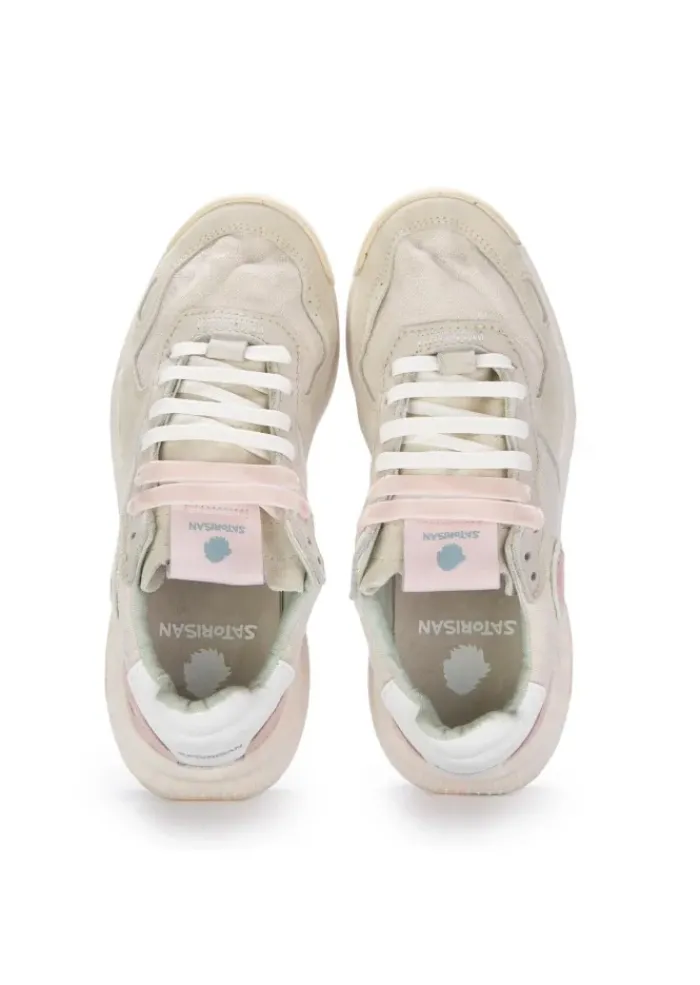 SATORISAN | SNEAKER CHACRONA LINEN WEIß ROSA Fashion