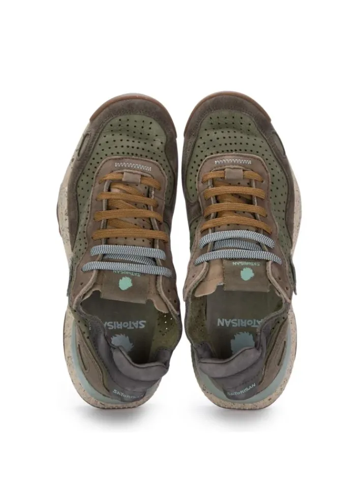 SATORISAN | SNEAKER CHACRONA LASER PREMIUM GRÜN BRAUN Outlet