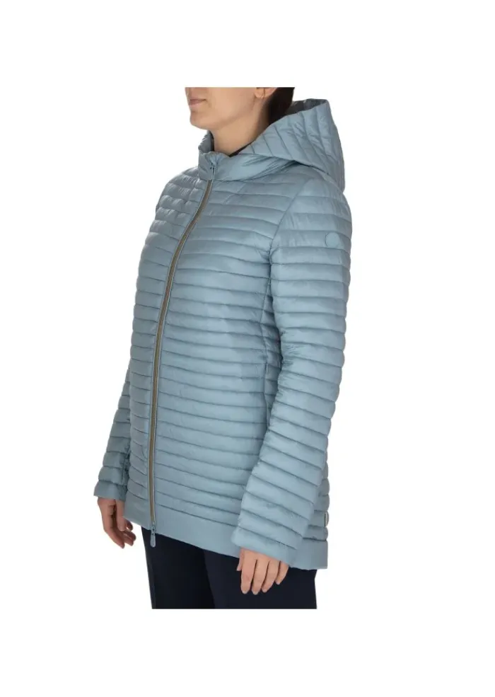 SAVE THE DUCK | DAUNENJACKE IRIS20 ALIMA HELLBLAU New