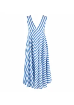 SEMICOUTURE | AUSGESTELLTES KLEID WEIß BLAU Outlet