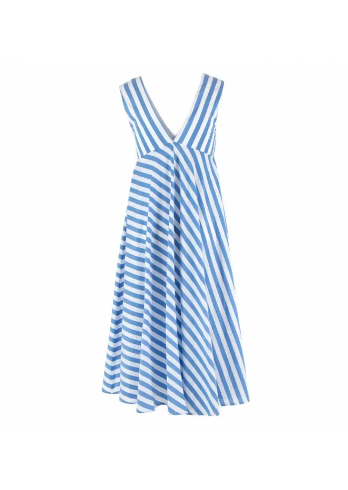SEMICOUTURE | AUSGESTELLTES KLEID WEIß BLAU Outlet