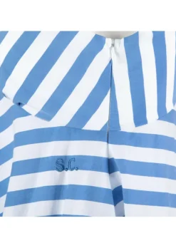 SEMICOUTURE | AUSGESTELLTES KLEID WEIß BLAU Outlet