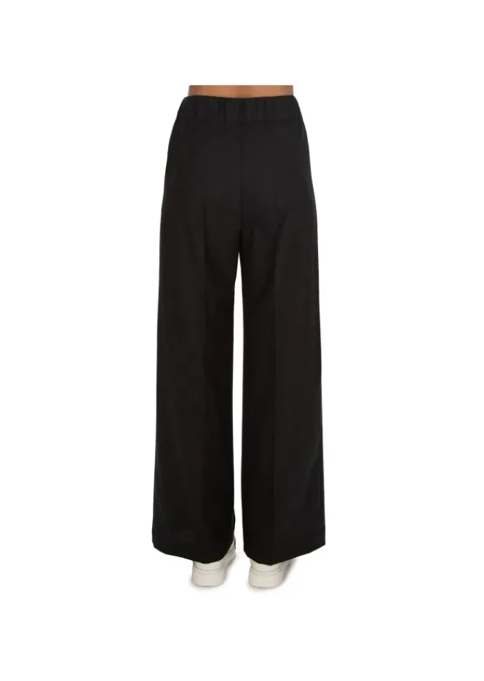 SEMICOUTURE | HOSE BREITES BEIN ANTHRAZITGRAU Online