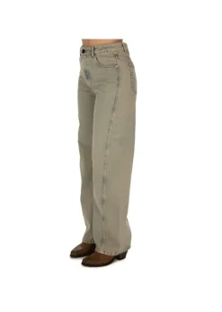 SEMICOUTURE | JEANS DIRTY STONE WASHED AUSGERASCHENER DENIM New