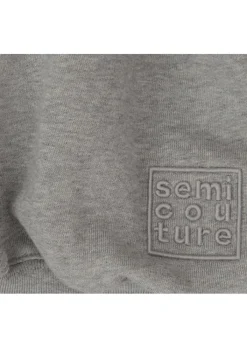 SEMICOUTURE | SWEATSHIRT MIT REISSVERSCHLUSS GRAU Outlet