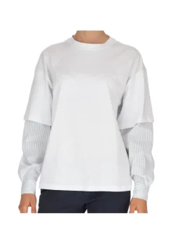 SEMICOUTURE | T SHIRT HEMD OVER WEIß Fashion