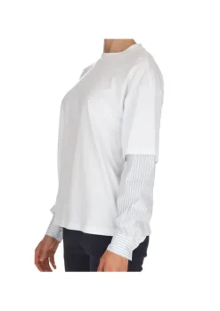 SEMICOUTURE | T SHIRT HEMD OVER WEIß Fashion