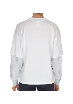 SEMICOUTURE | T SHIRT HEMD OVER WEIß Fashion