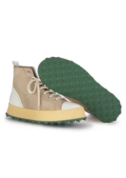 SHOTO | HIGHT-TOP SNEAKER FOULARD BEIGE Sale