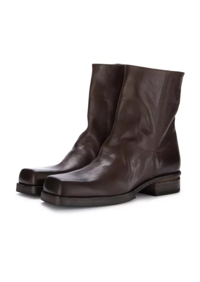 SHOTO | STIEFELETTEN PACO LEDER DUNKELBRAUN Clearance
