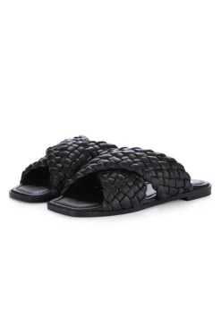 SPAZIO CORRIDONI 1 MILANO | SANDALEN BREITEN RIEMEN SCHWARZ Fashion
