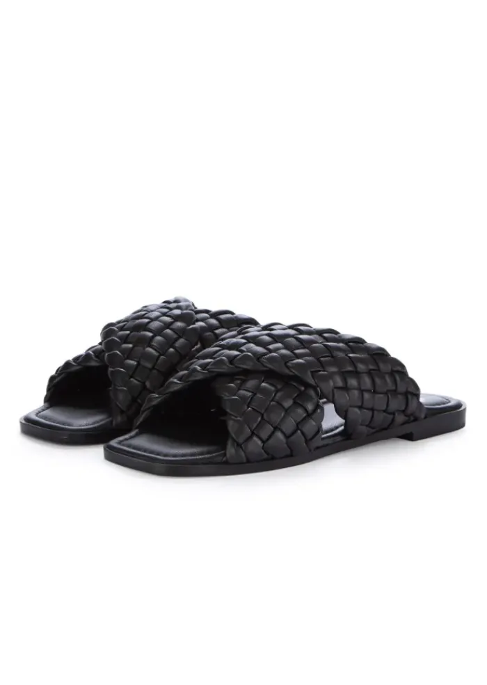 SPAZIO CORRIDONI 1 MILANO | SANDALEN BREITEN RIEMEN SCHWARZ Fashion