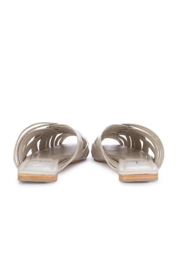 SPAZIO CORRIDONI 1 MILANO | SANDALEN GEFLOCHTENES LEDER CREMEWEISS Best