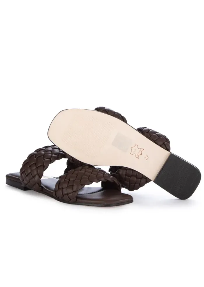 SPAZIO CORRIDONI 1 MILANO | SANDALEN DOPPLEBAND DUNKLEBRAUN Clearance
