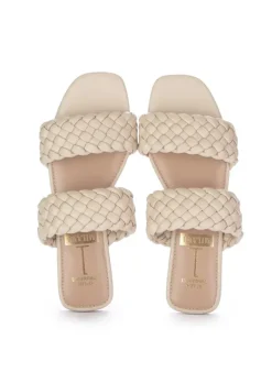 SPAZIO CORRIDONI 1 MILANO | SANDALEN DOPPLEBAND CREMEWEISS Clearance
