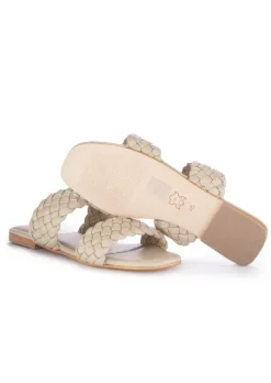 SPAZIO CORRIDONI 1 MILANO | SANDALEN DOPPLEBAND CREMEWEISS Clearance