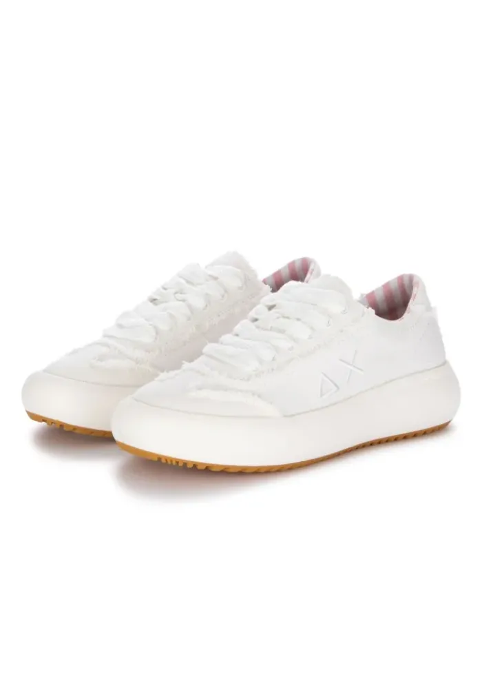 SUN68 | SNEAKER JUNO CANVS WEIß Discount