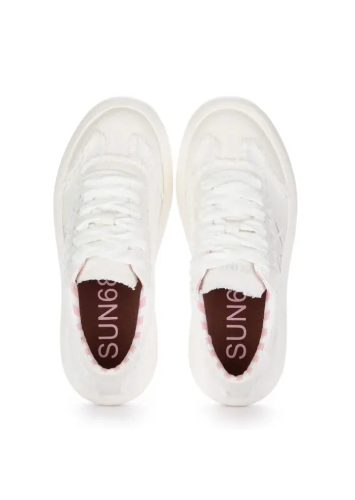 SUN68 | SNEAKER JUNO CANVS WEIß Discount