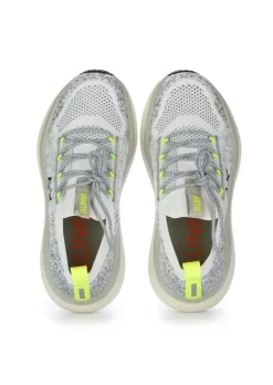 SUN68 | SNEAKER JUPITER KNIT WEIß GELB FLUORESZIEREND Sale