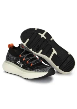 SUN68 | SNEAKER JUPITER KNIT SCHWARZ ORANGE Online