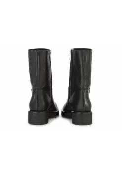 TIFFI | SCHWARZE BREITBEINIGE LEDERSTIEFELETTE Sale