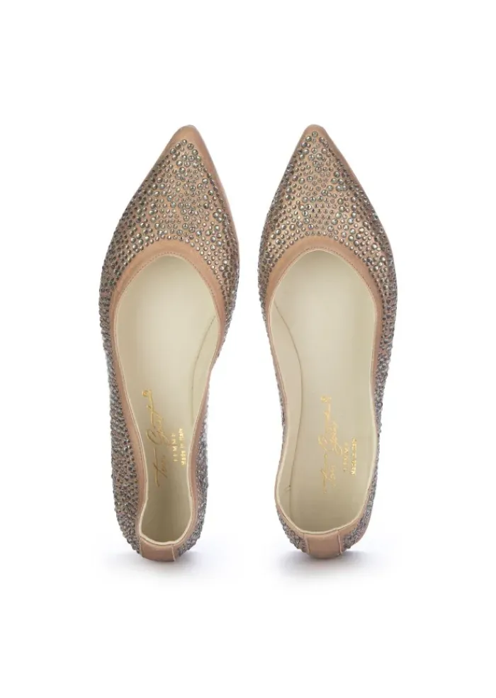 TON GOUT | BALLERINAS TINNA POLVERE MEKONG STRASS BEIGE Fashion