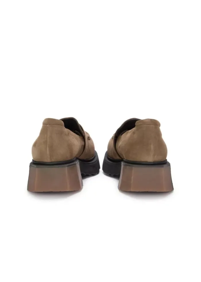 VICOLO 8 | CHUNKY LOAFERS WILDLEDER BRAUN Discount