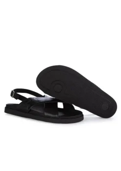 VUEVA | SANDALEN GEKREUZTEN RIEMEN SCHWARZ New