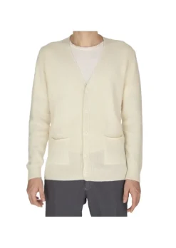 WOOL & CO WOOL & CO | CARDIGAN V-AUSSCHNITT CREMEWEIß Discount