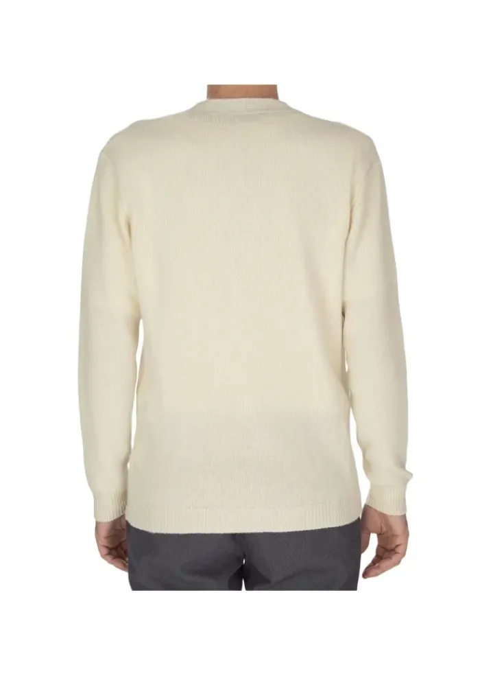WOOL & CO WOOL & CO | CARDIGAN V-AUSSCHNITT CREMEWEIß Discount