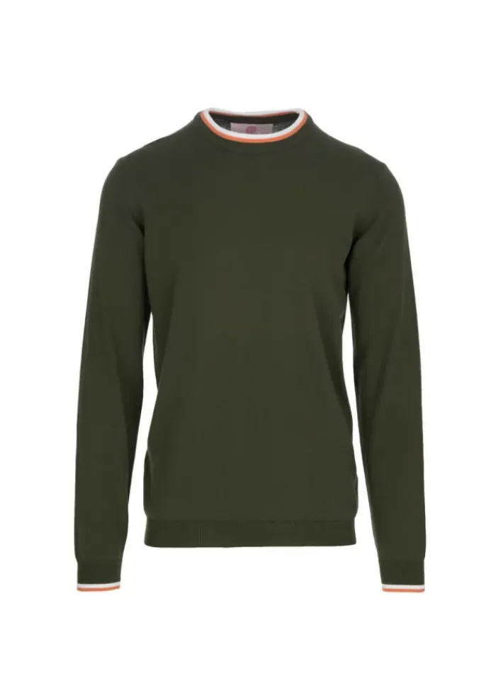 WOOL & CO WOOL & CO | PULLOVER BAUMWOLLE GRÜN Sale