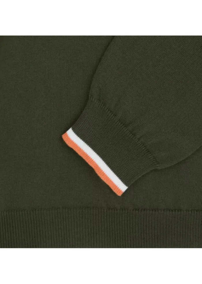 WOOL & CO WOOL & CO | PULLOVER BAUMWOLLE GRÜN Sale