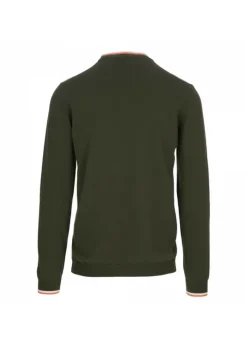 WOOL & CO WOOL & CO | PULLOVER BAUMWOLLE GRÜN Sale