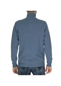 WOOL & CO WOOL & CO | PULLOVER HOHE KRAGEN HELLBLAU Sale