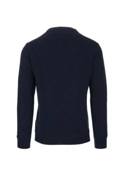 WOOL & CO WOOL & CO | PULLOVER RUNDHALS GEPUNKT BLAU Fashion