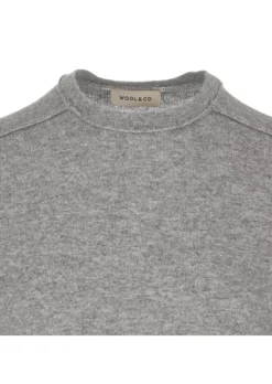 WOOL & CO WOOL & CO | PULLOVER WOLLE VISKOSE GRAU Best