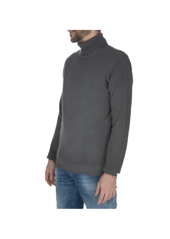 WOOL & CO WOOL & CO | ROLLKRAGENPULLOVER WOLLE GRAU Outlet